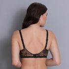 Rosa Faia Abby merevítő nélküli szivacsbetétes melltartó kis csipkemintával -fekete B75 